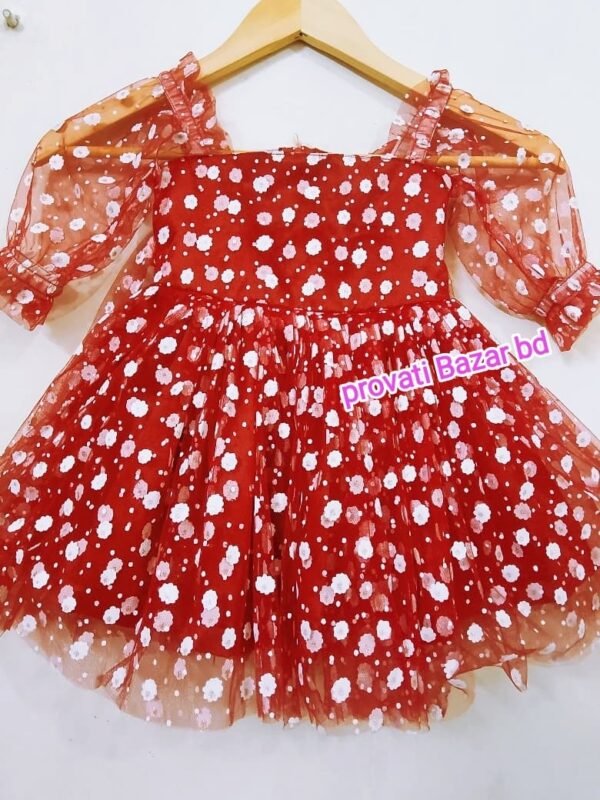 Baby Girls Party Dress Daisy Print Sweet Dress 0-12 years - Image 3