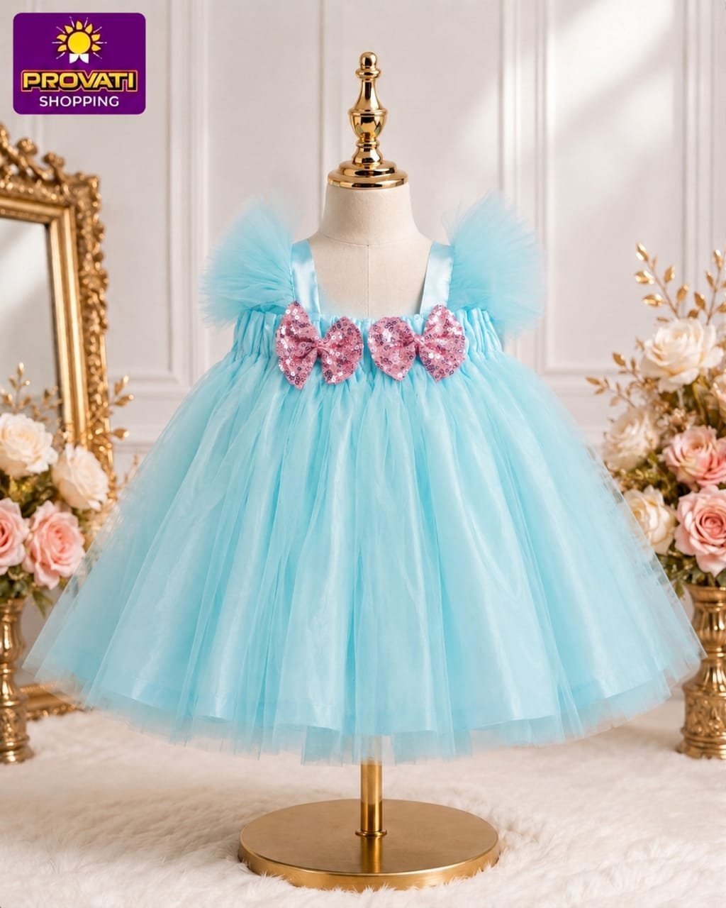 Baby Girls Dress Fashionable Party Dress 0-12 Yrs - Image 2