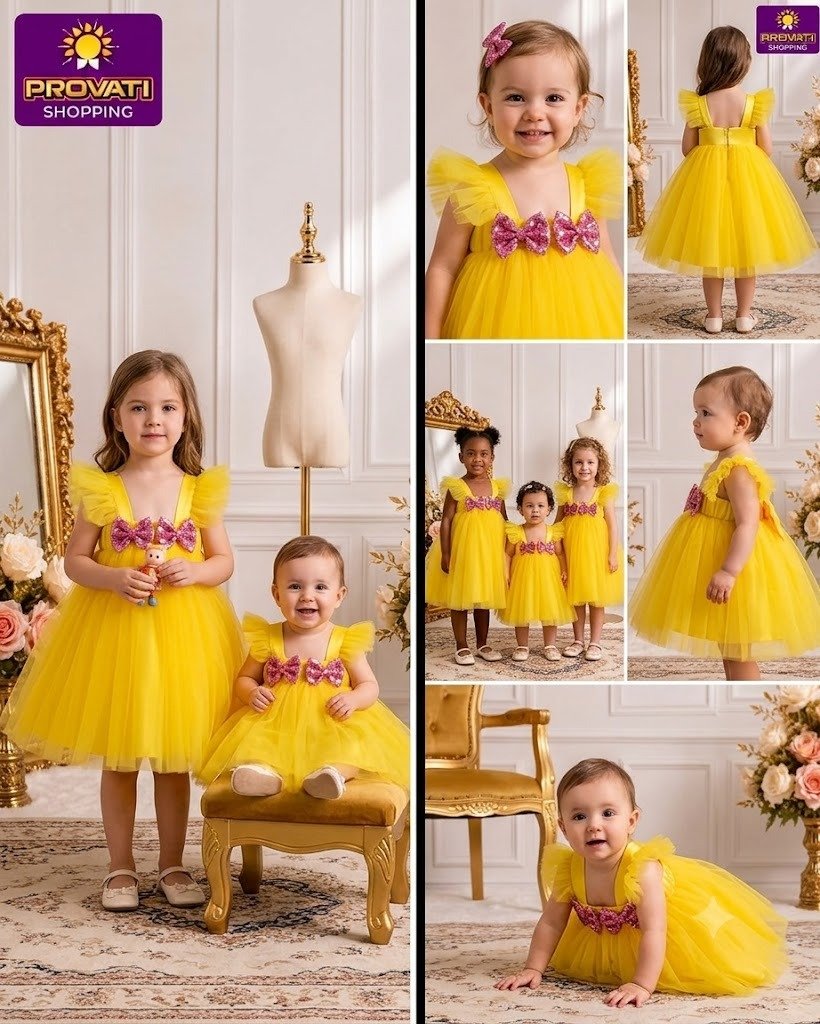 Baby Girls Dress Fashionable Party Dress 0-12 Yrsas - Image 3