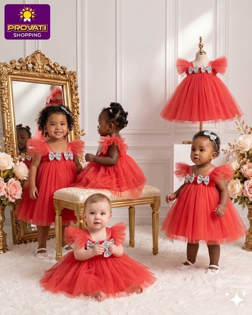 Baby Girls Dress Fashionable Party Dress 0-12 Yrsas - Image 2