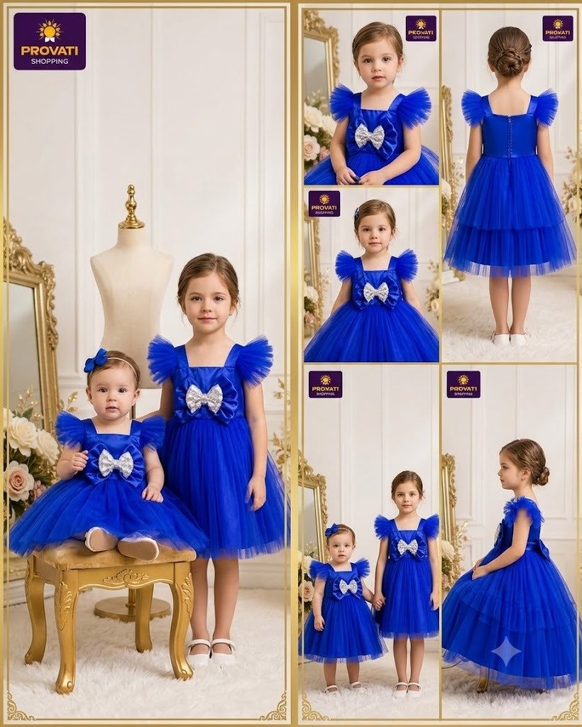 Baby Girls Dress Fashionable Party Dress 0-12 Yrsas - Image 2