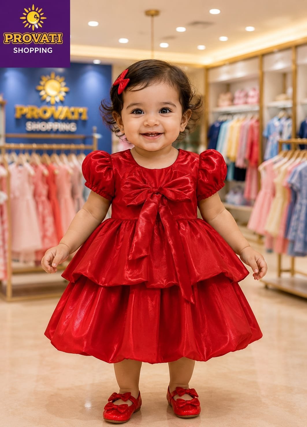 Baby Girls Dress Fashionable Party Dress 0-7 Yrs - Image 3